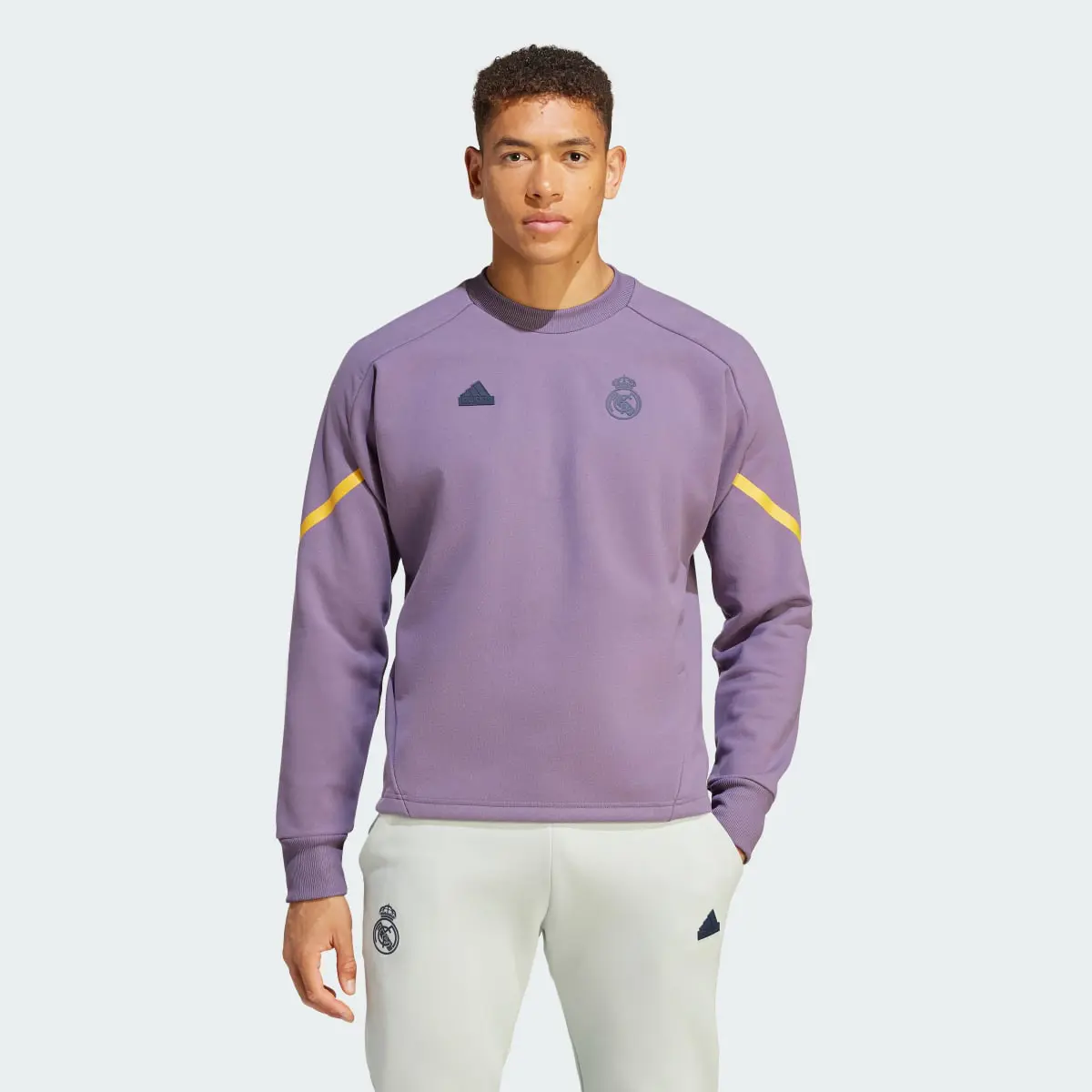 Adidas Real Madrid Designed for Gameday Crew Sweatshirt. 2