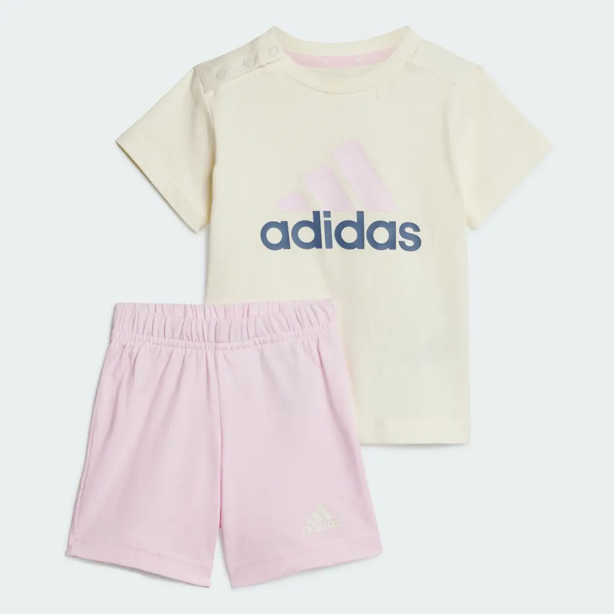 Adidas Essentials Organic Cotton Tee and Shorts Set. 2