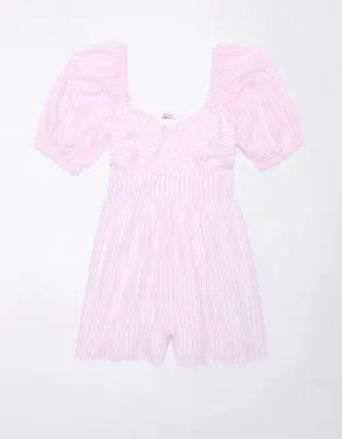 American Eagle Puff Sleeve Romper. 1