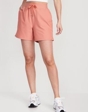 Old Navy High-Waisted PowerSoft Shorts for Women -- 5-inch inseam pink