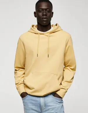 Mango Hoodie cotton sweatshirt