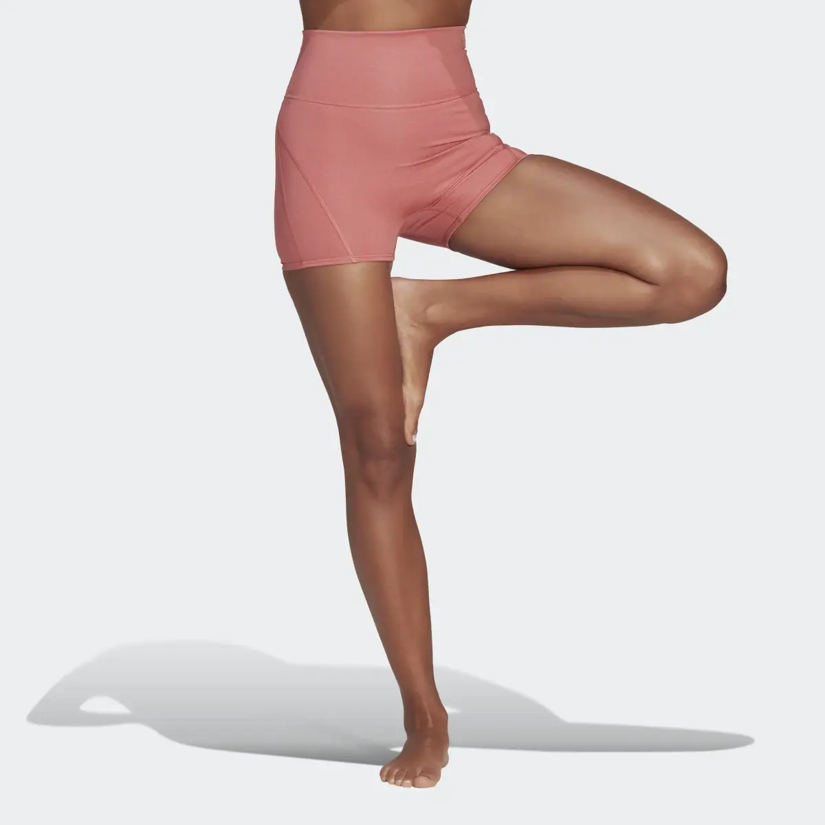 Adidas Yoga Studio Luxe Fire Super-High-Waisted Short Leggings. 1
