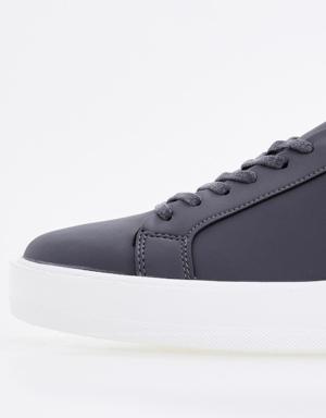Füme Bağcıklı Yüksek Taban Erkek Spor Ayakkabı - 89101