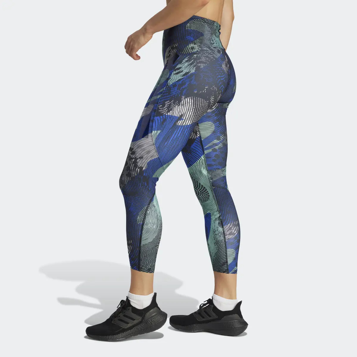 Adidas Adizero Running Allover Print 7/8 Leggings. 2