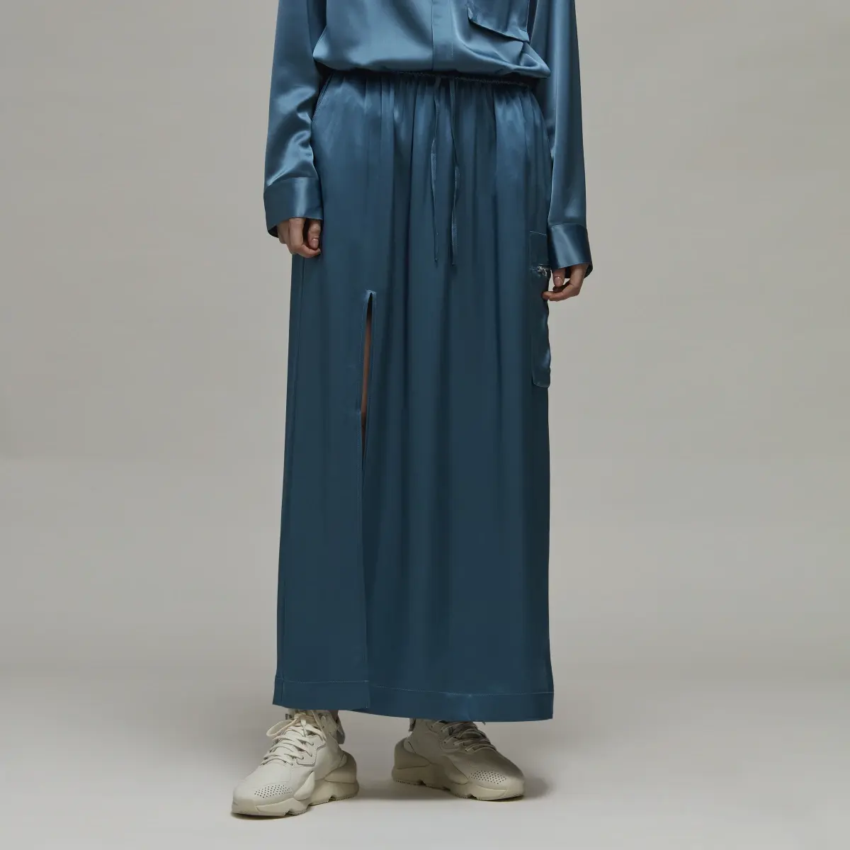 Adidas Y-3 Tech Silk Skirt. 1