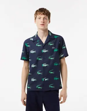 Men’s Printed Short-Sleeved Golf Shirt