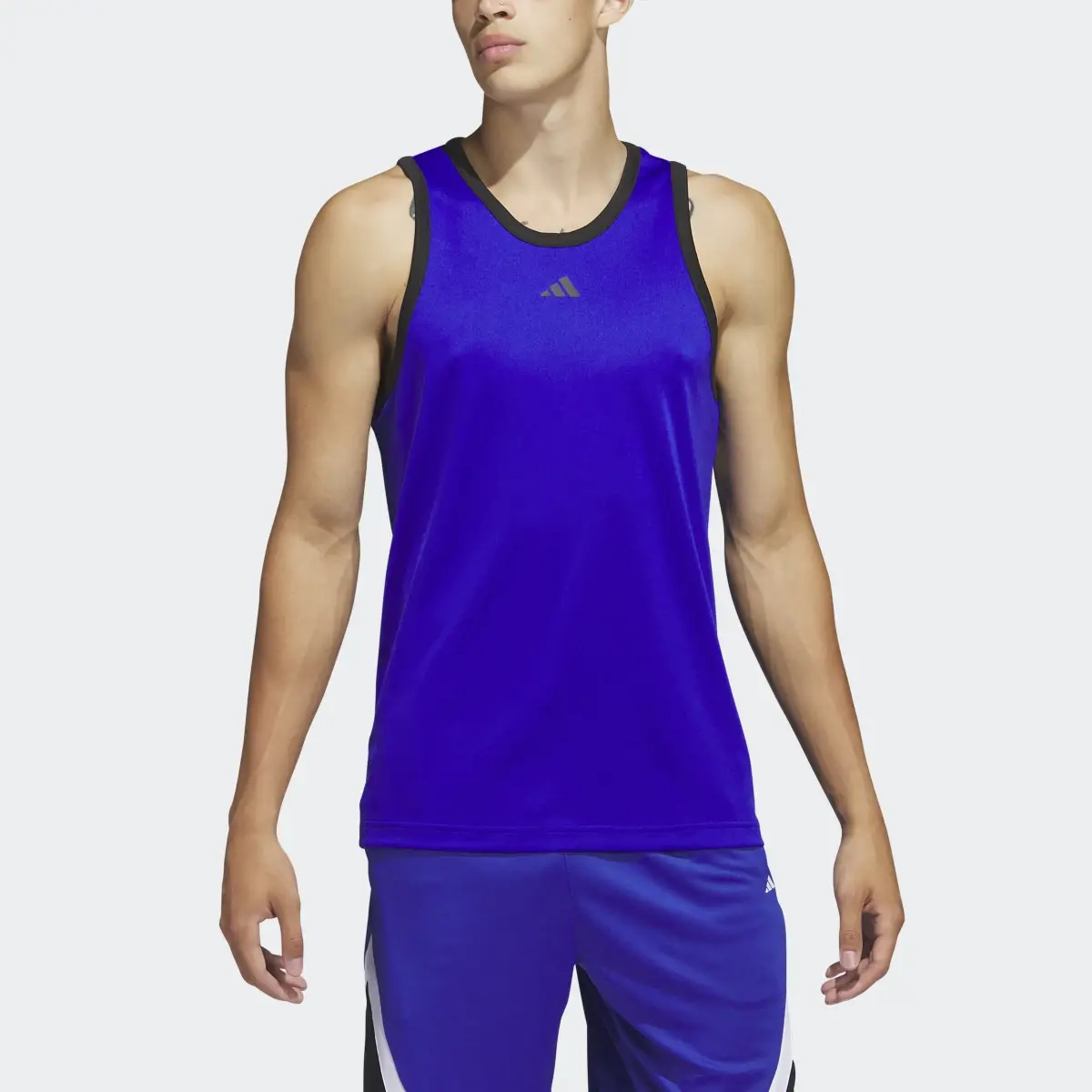 Adidas Basketball 3-Stripes Tank Top. 1