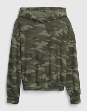 Gap Kids Softspun Hoodie green