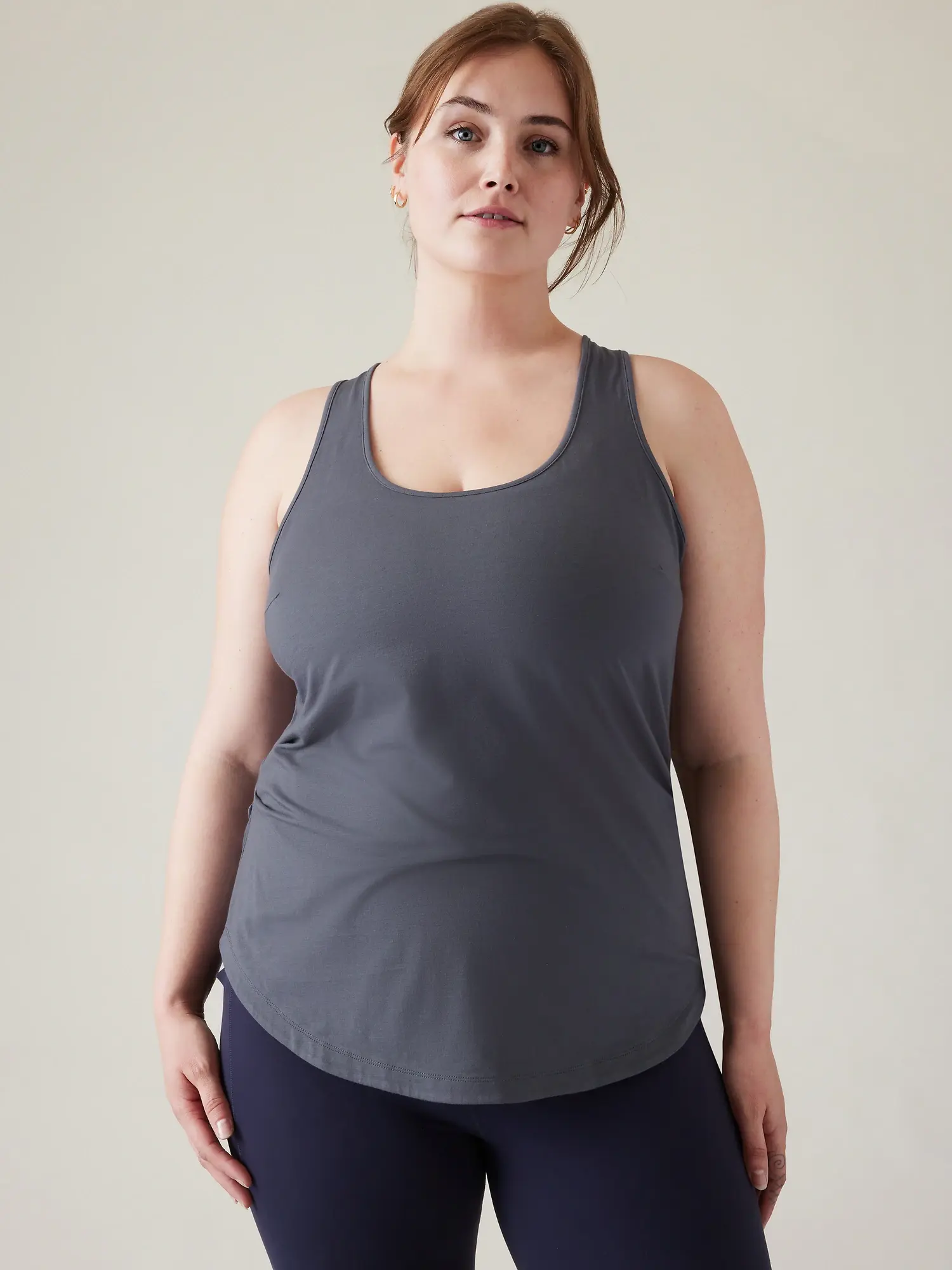 Athleta Outbound Scoop Neck Tank blue. 1