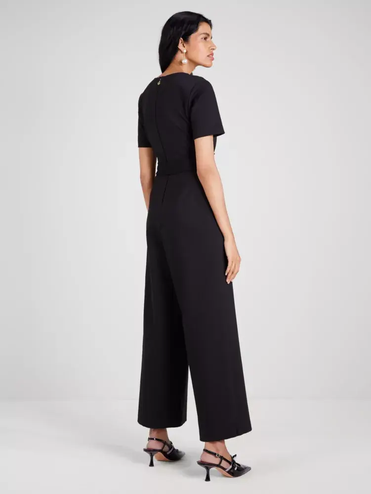 Kate Spade Ponte Split-neck Jumpsuit. 2