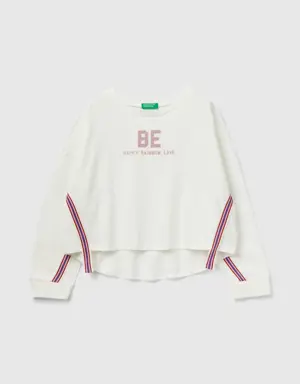 warm t-shirt with "be" print