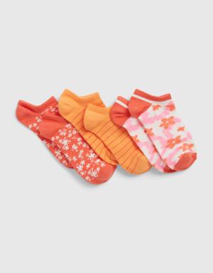 Gap Kids No-Show Socks (3-Pack) multi