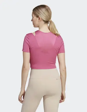 Adidas HIIT AEROREADY Crop Training T-Shirt. 3