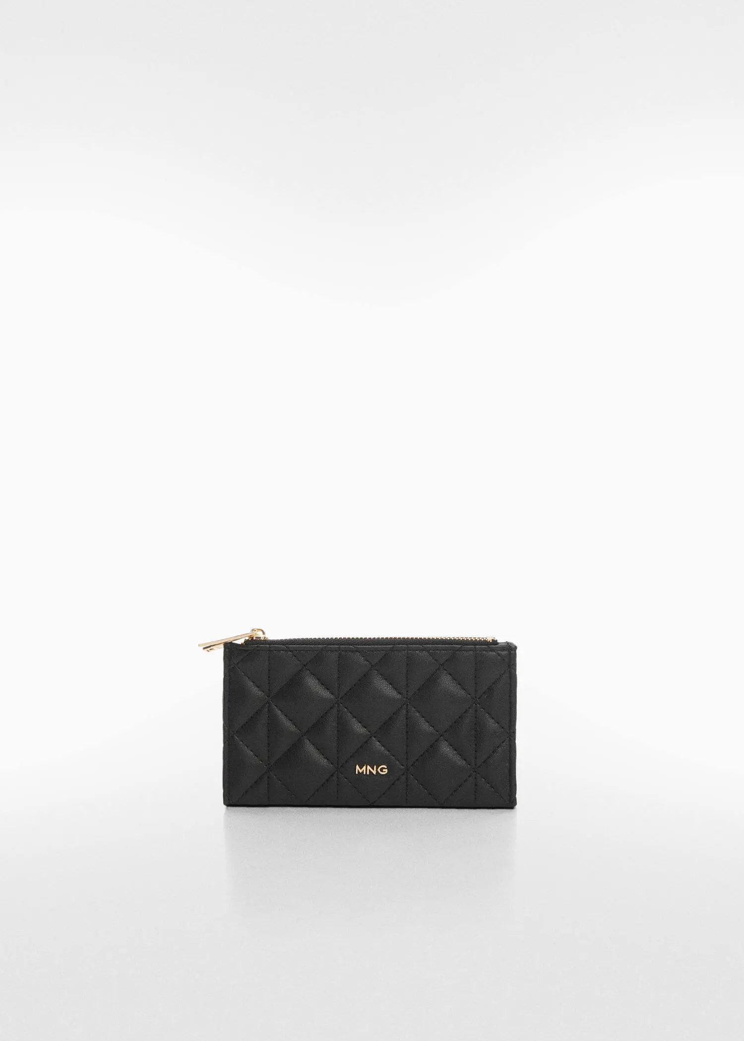 Mango Quilted purse with logo. 1