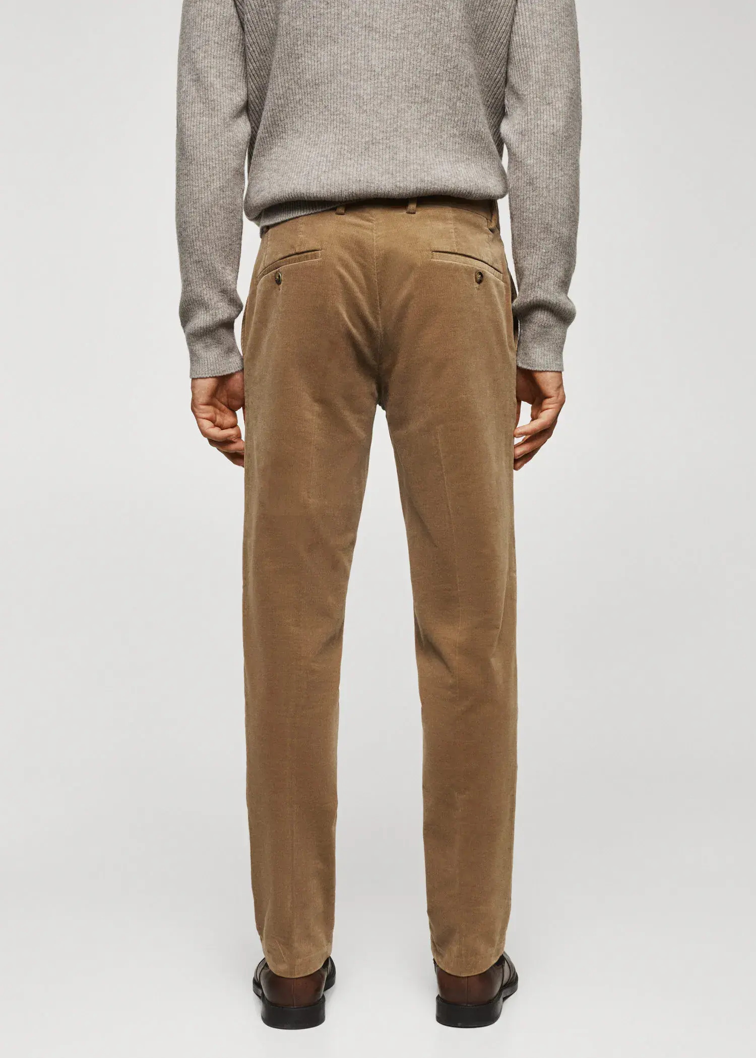 Mango Slim-fit micro-corduroy trousers. 3