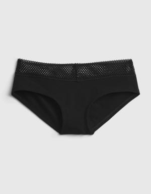 Gap Stretch Cotton Lace Hipster black