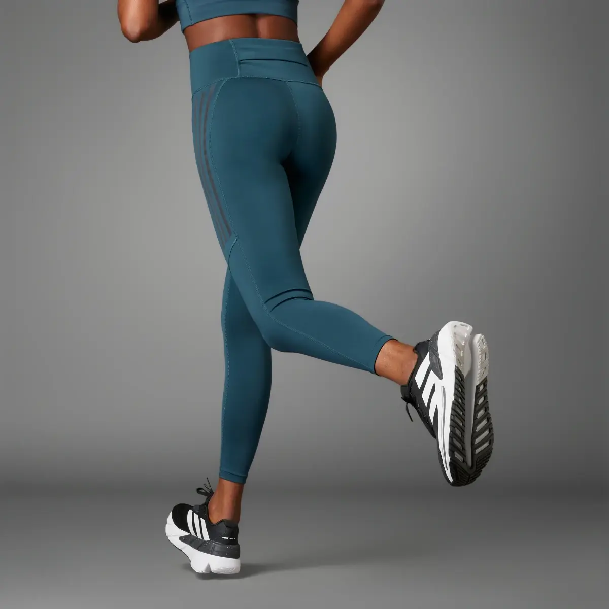 adidas Running Tights DailyRun 3-Stripes 7/8 - Black Women