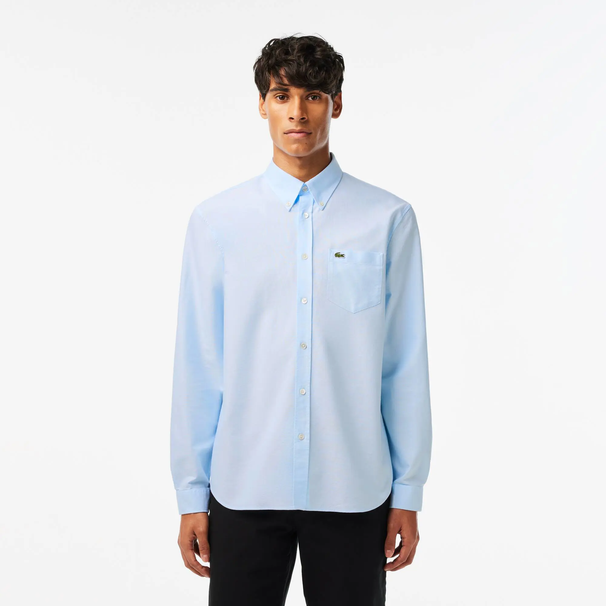 Lacoste Regular fit cotton Oxford shirt. 1