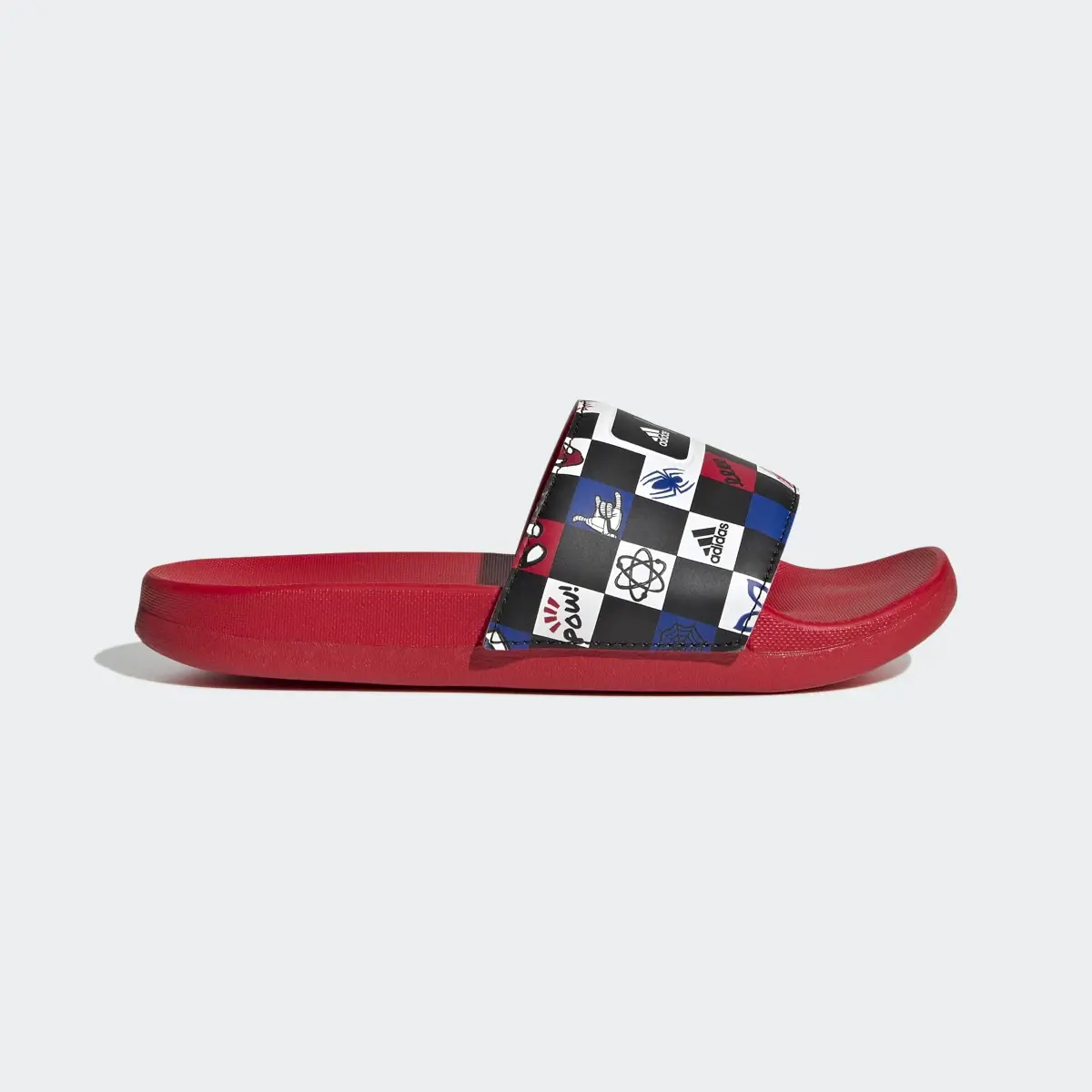 Adidas x Disney Adilette Comfort Spider-Man Slides. 2