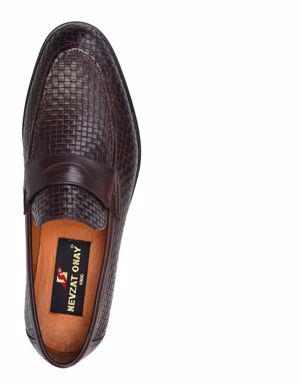 Hakiki Deri Kahverengi Günlük Loafer Neolit Erkek Ayakkabı -11170-