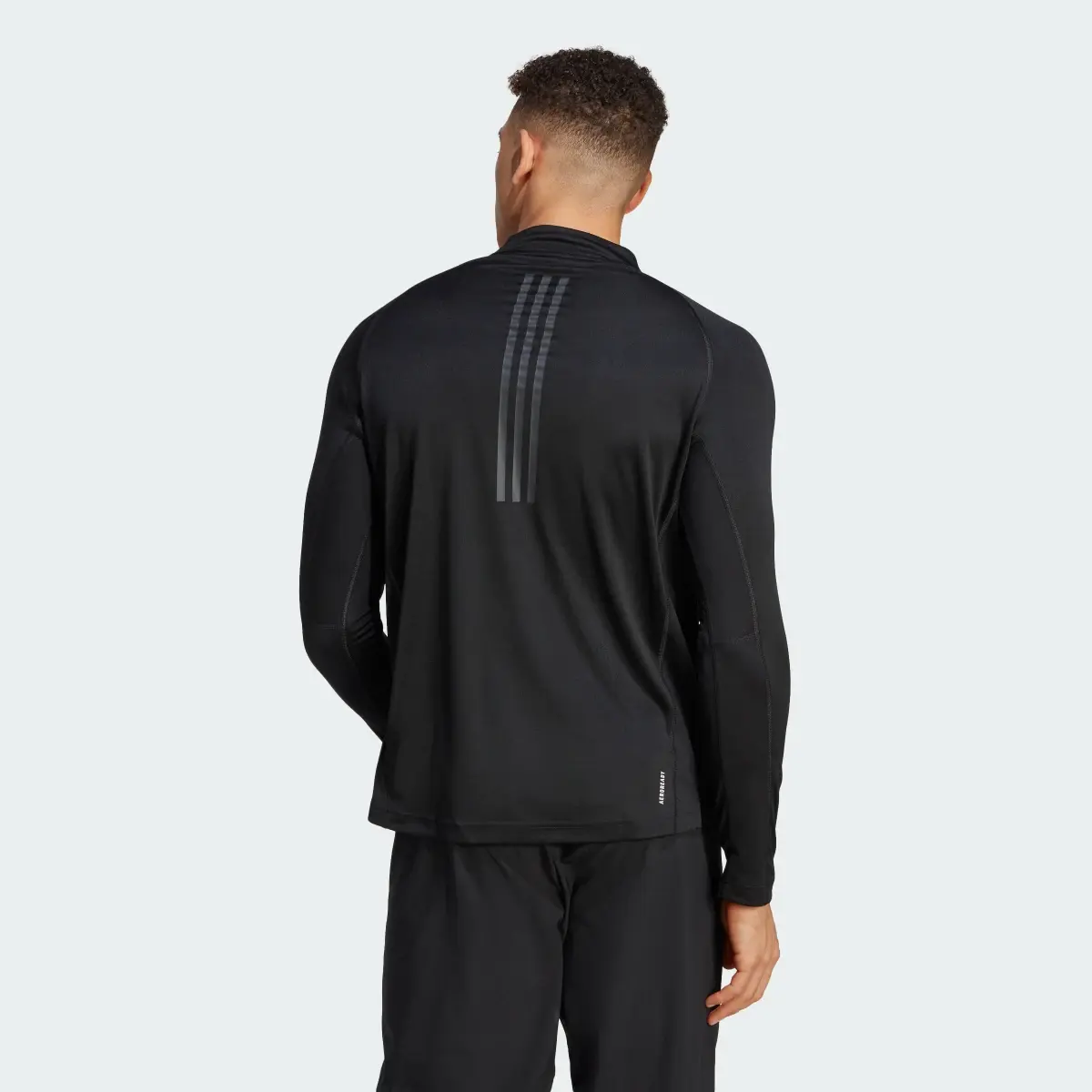 Adidas Gym Heat Quarter-Zip Long Sleeve Tee. 3