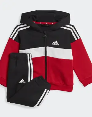 Tiberio 3-Stripes Colorblock Fleece Track Suit Kids