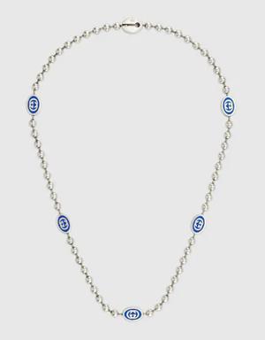 Interlocking G boule chain necklace