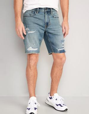 Slim Built-In Flex Cut-Off Jean Shorts -- 9.5-inch inseam multi