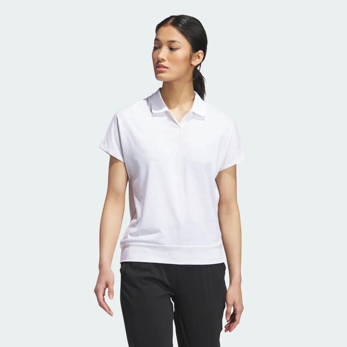 Adidas Go-To Printed Golf Polo Shirt. 2