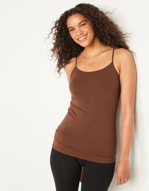 First-Layer Tunic Cami Tops for Women beige