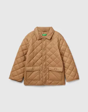 quilted "rain defender" jacket