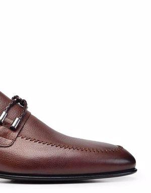 Taba Klasik Loafer Kösele Erkek Ayakkabı -10935-