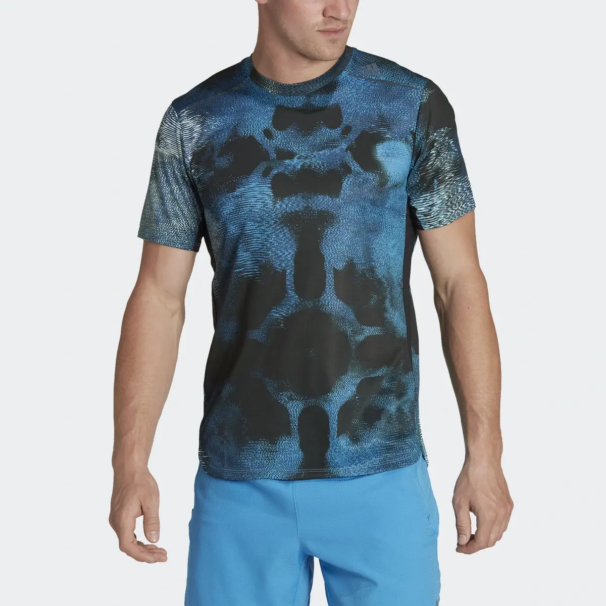 Adidas Playera de Entrenamiento D4T HIIT Estampada. 1