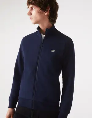 Men's Regular Fit Brushed Fleece Zip-Up Sweatshirt
