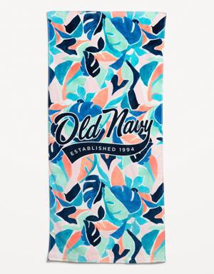 Old Navy Printed Loop-Terry Beach Towel for the Family multi