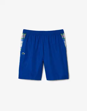 Men’s Lacoste Tennis Checked Colourblock Shorts