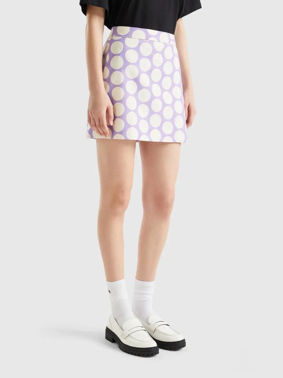 Benetton polka dot mini skirt. 1