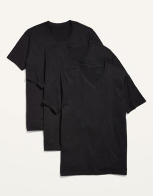 Old Navy Soft-Washed V-Neck T-Shirt 3-Pack for Men black