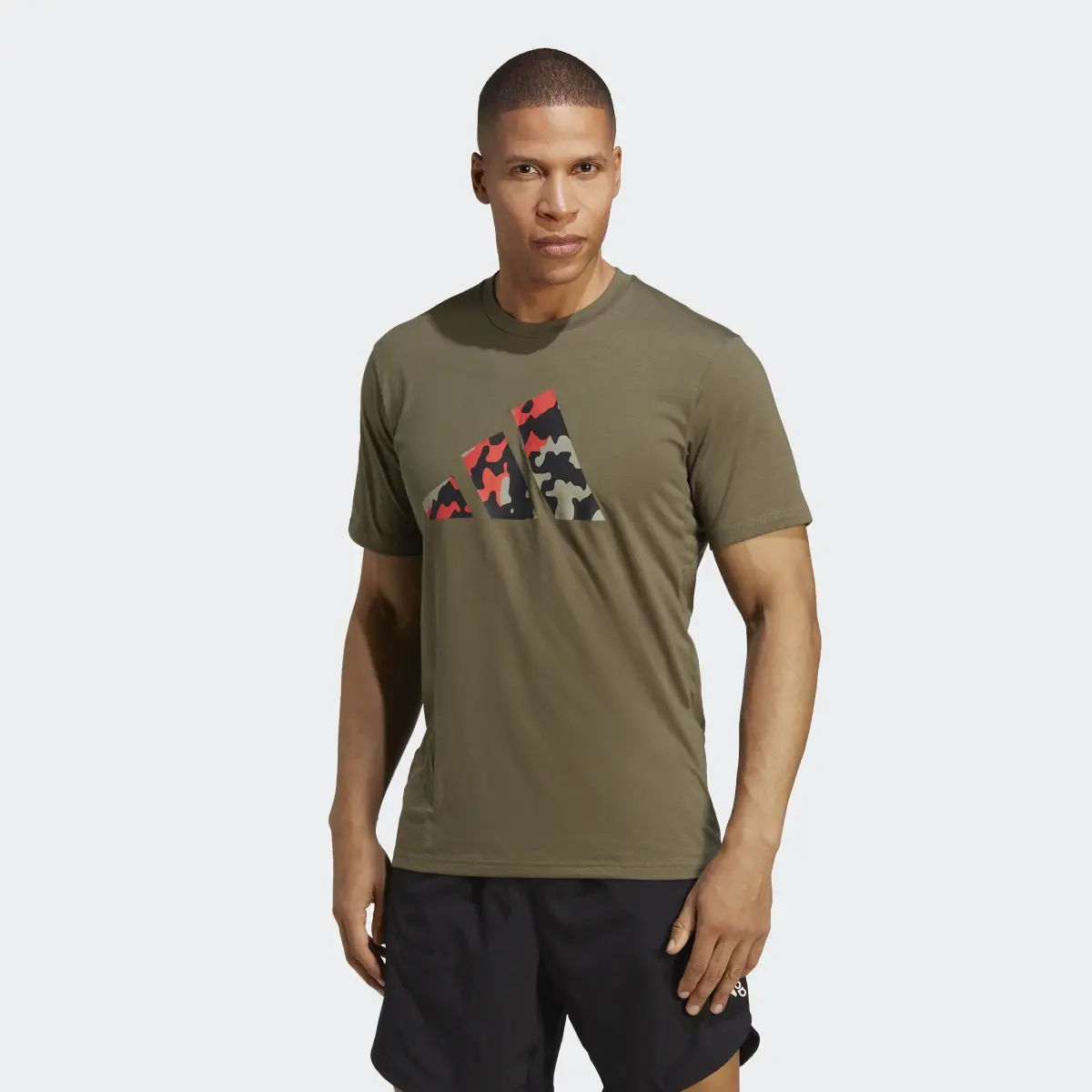 Adidas Train Essentials Seasonal Logo Training Tee. 2