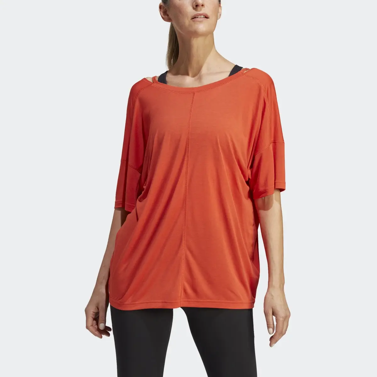 Adidas Yoga Studio Oversized Tee. 1