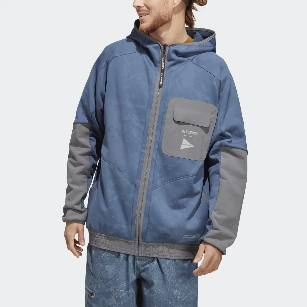 Adidas Terrex + and wander Fleece Jacket. 1