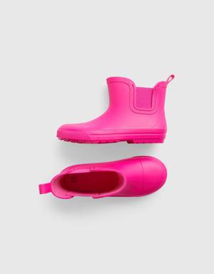 Kids Neon Rain Boot pink