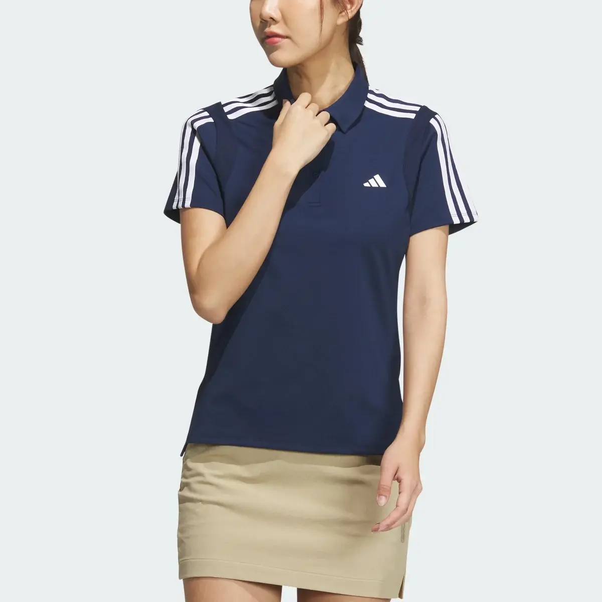 Adidas HEAT.RDY 3-Stripes Short Sleeve Polo Shirt. 1