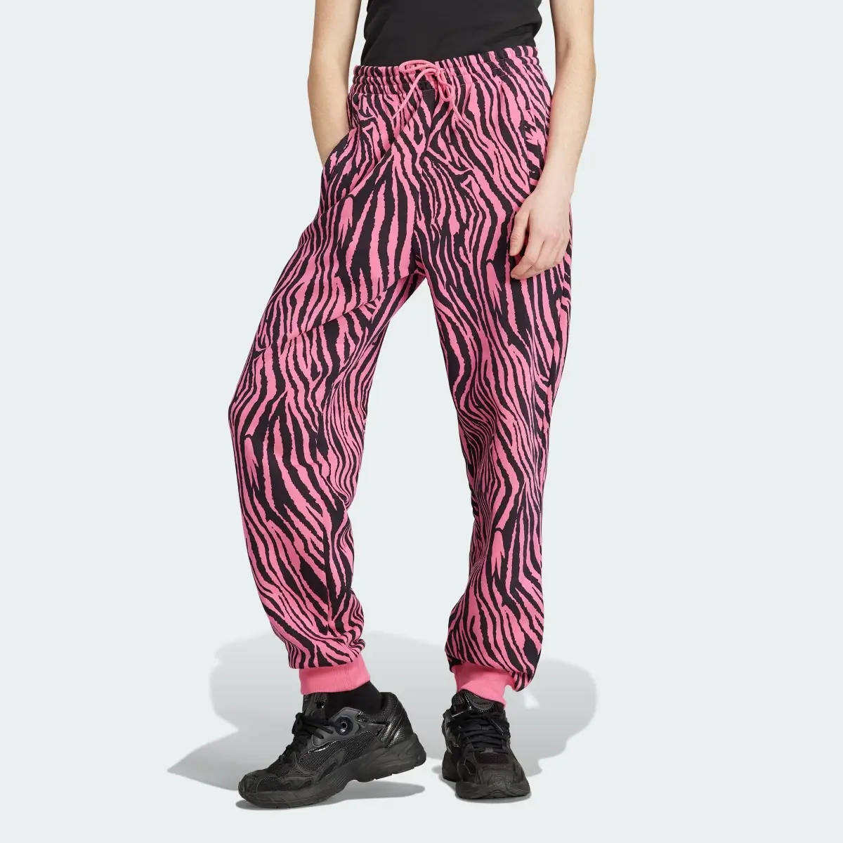 Adidas Pants Deportivos Allover Zebra Animal Print. 1