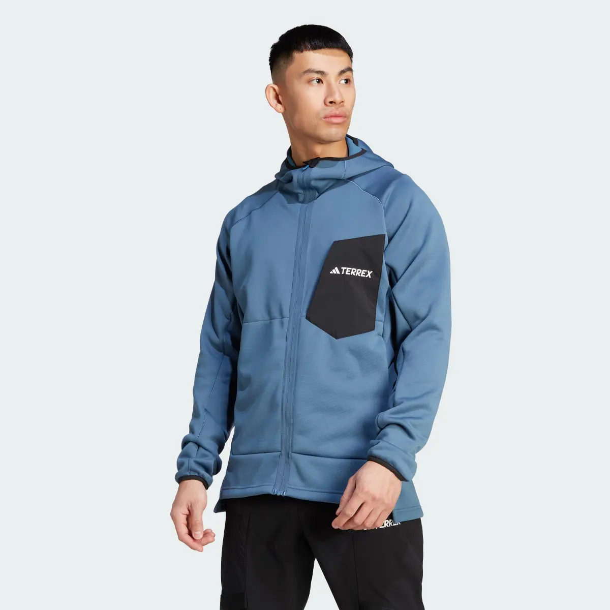 Adidas Terrex Xperior Medium Fleece Hooded Jacket. 2