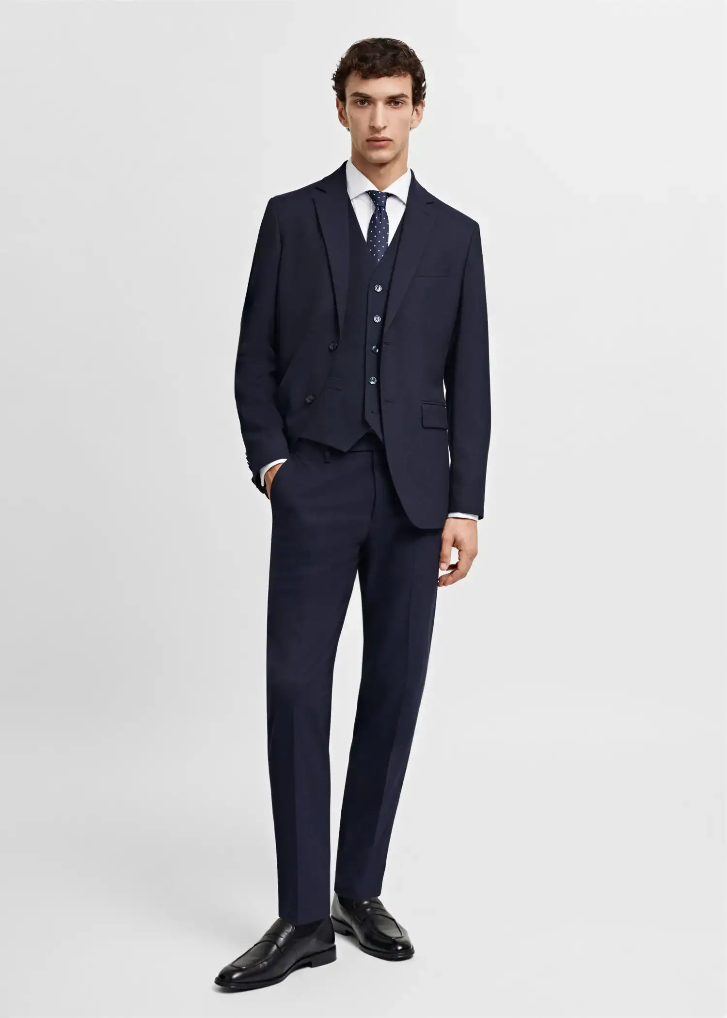 Mango Slim-fit suit waistcoat. 2