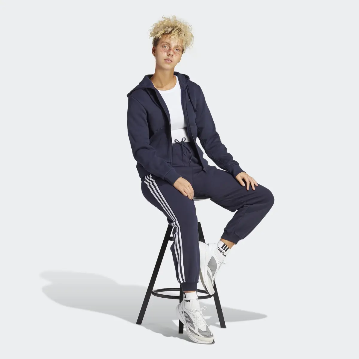 Adidas Essentials 3-Stripes French Terry Loose-Fit Joggers. 3