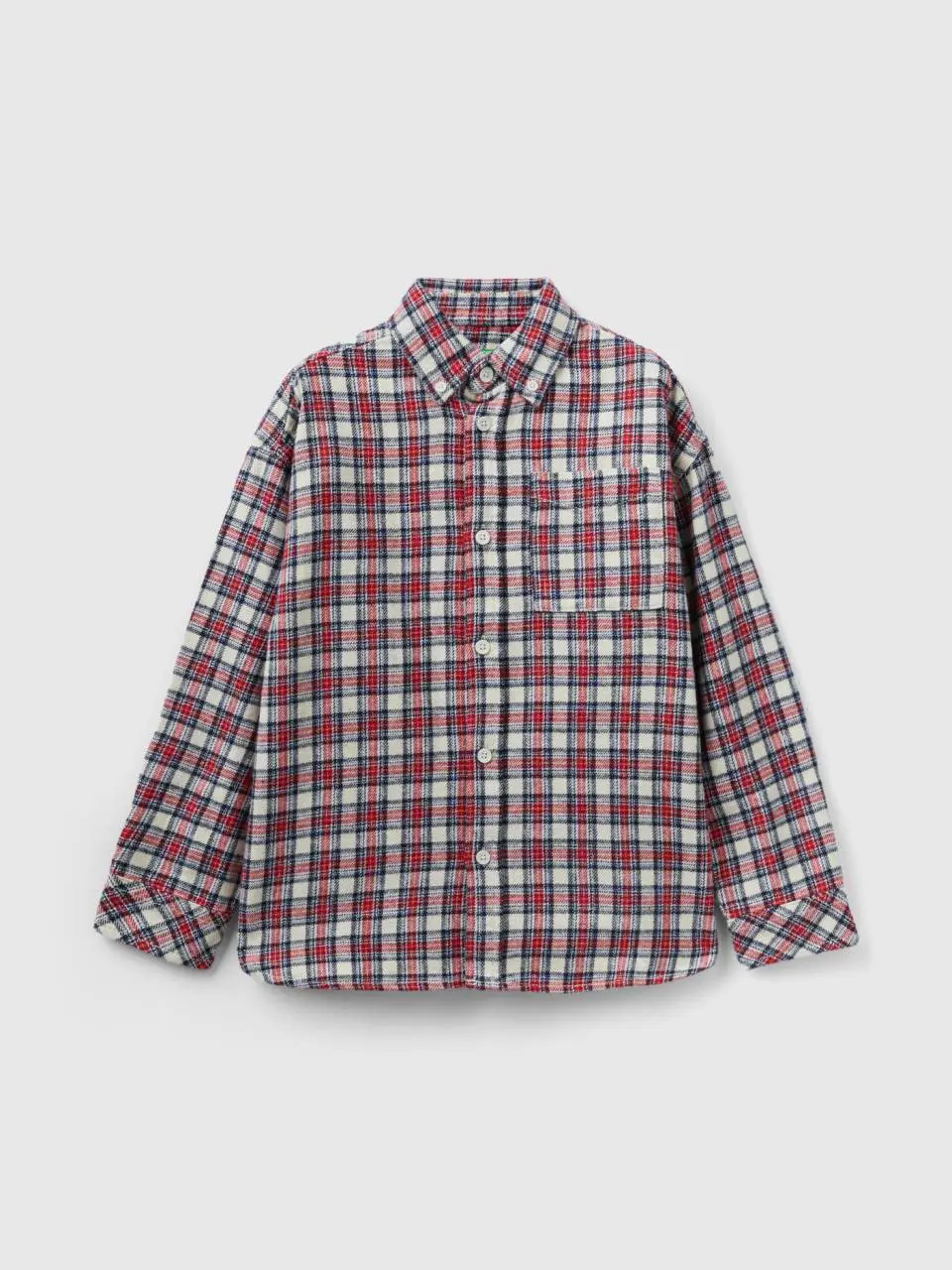 Benetton check flannel shirt. 1