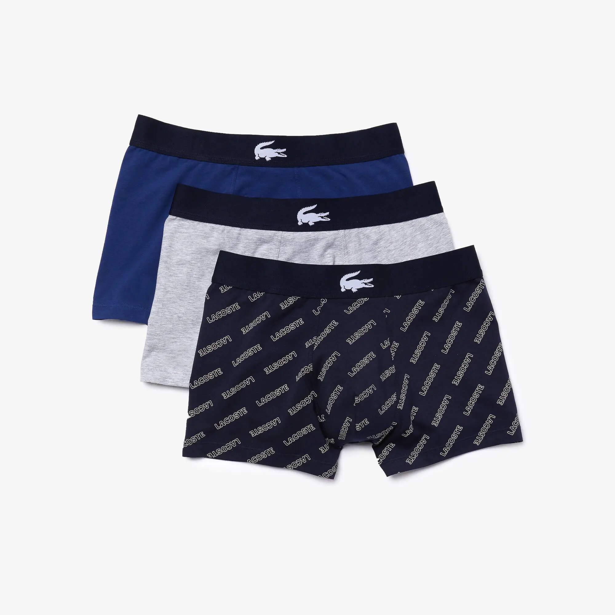 Lacoste Men’s Stretch Cotton Trunk 3-Pack. 2