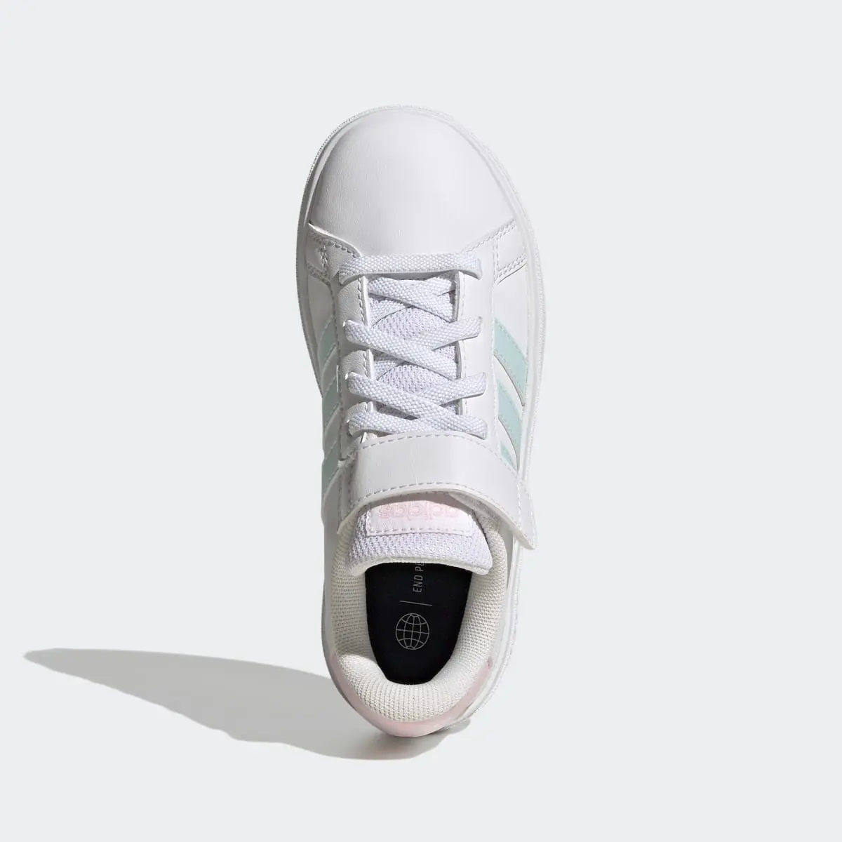 Adidas Grand Court Elastic Lace and Top Strap Shoes. 3